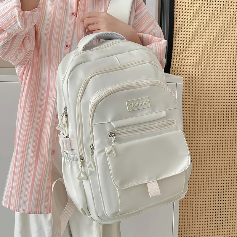 Alcohol Dragon Nylon Backpack Regular Women's White/Blue/Black/Purple/Gray-9