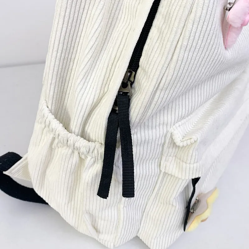 Alcohol Dragon Corduroy Backpack Women's Multicolor-9