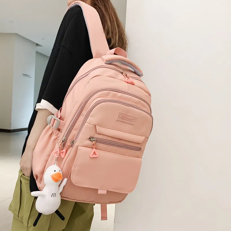 Alcohol Dragon Nylon Backpack Regular Unisex Multicolor-6
