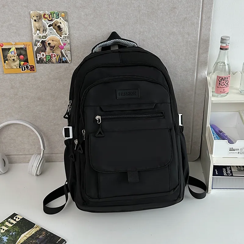 Alcohol Dragon Nylon Backpack Regular Women's White/Blue/Black/Purple/Gray-16