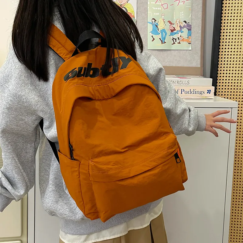 Alcohol Dragon Nylon Backpack Regular Women's Purple/White/Red/Black/Green/Orange-24