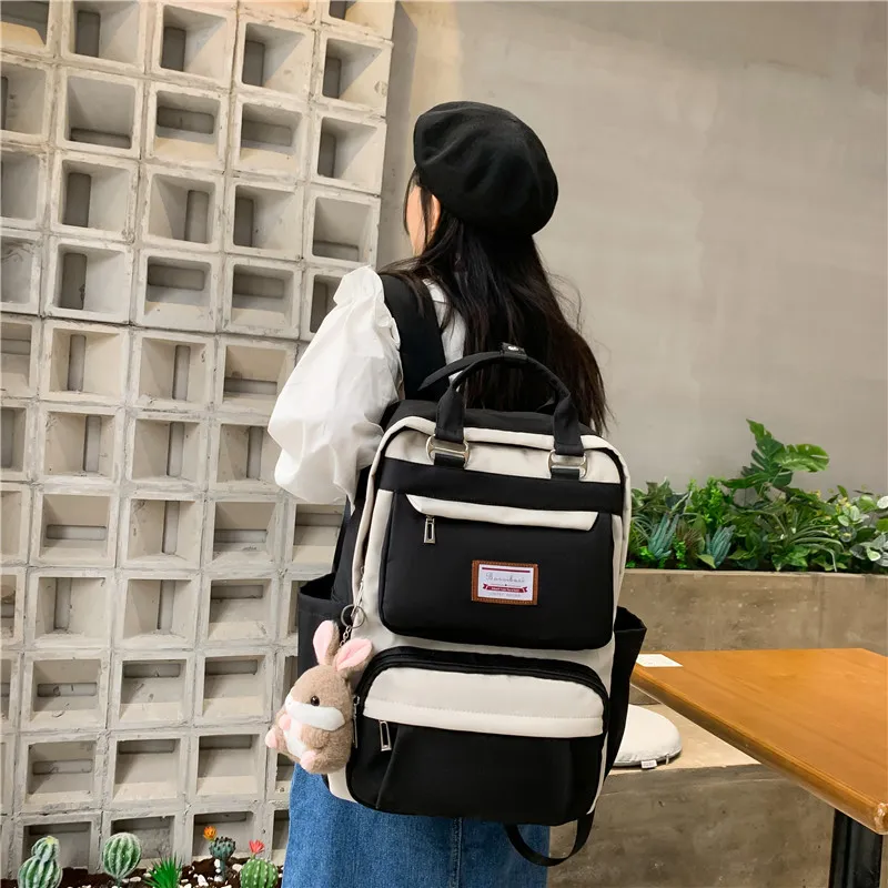 Alcohol Dragon Nylon Carry Backpack Regular Women's Green/Blue/Purple/Pink/Black-24
