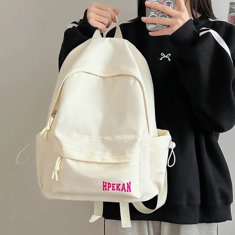 Alcohol Dragon Nylon Backpack Regular Women's Pink/Blue/Black/White/Red-21