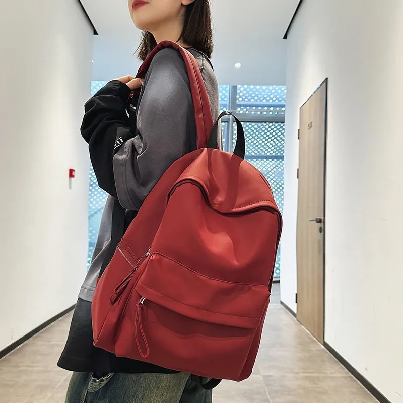 Alcohol Dragon PU Backpack Regular Unisex Black/Gray/Green/Red-18