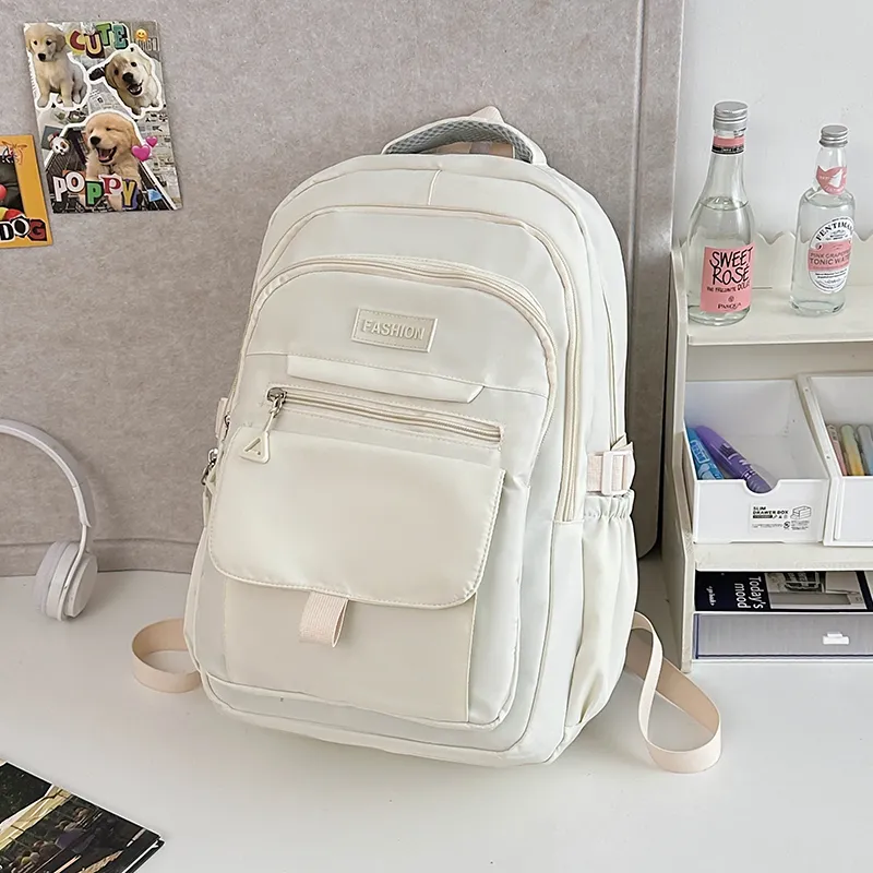Alcohol Dragon Nylon Backpack Regular Women's White/Blue/Black/Purple/Gray-2