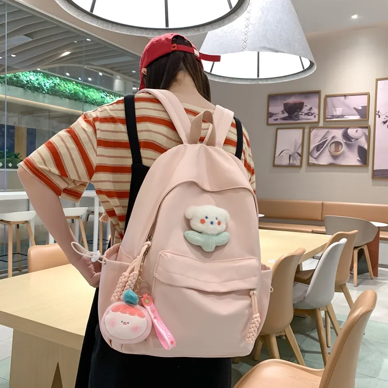 Alcohol Dragon Nylon Backpack Regular Unisex Multicolor-1