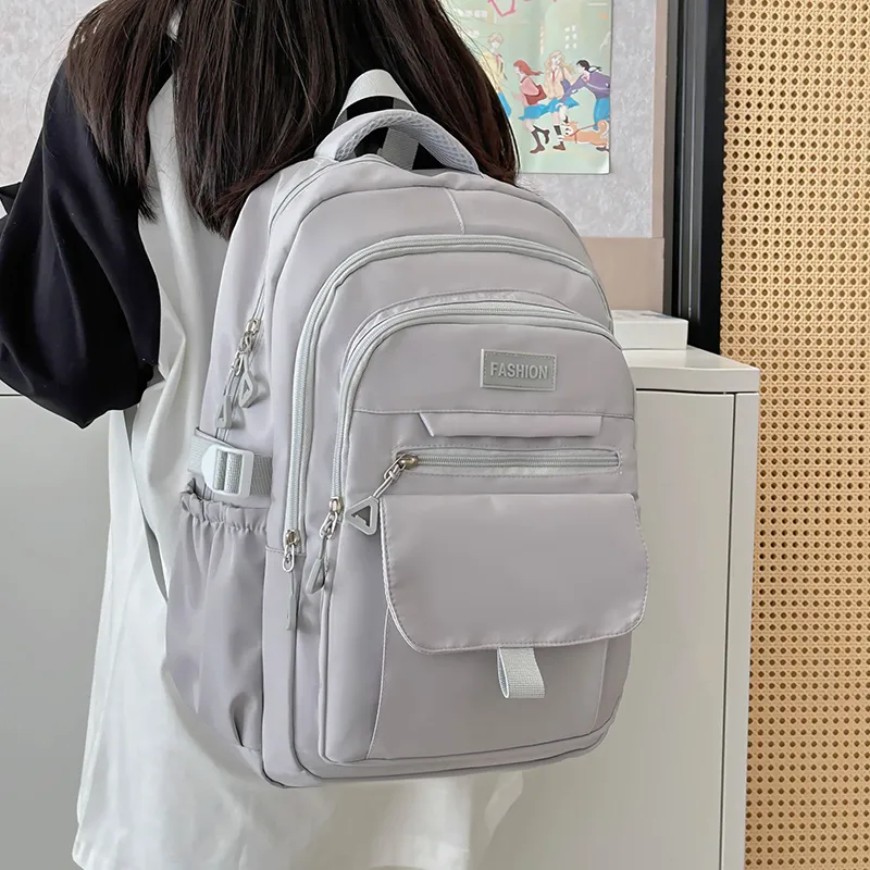 Alcohol Dragon Nylon Backpack Regular Women's White/Blue/Black/Purple/Gray-29