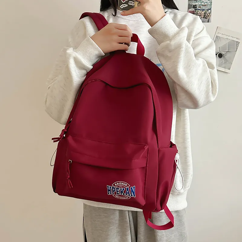 Alcohol Dragon Nylon Backpack Regular Women's Pink/Blue/Black/White/Red-31