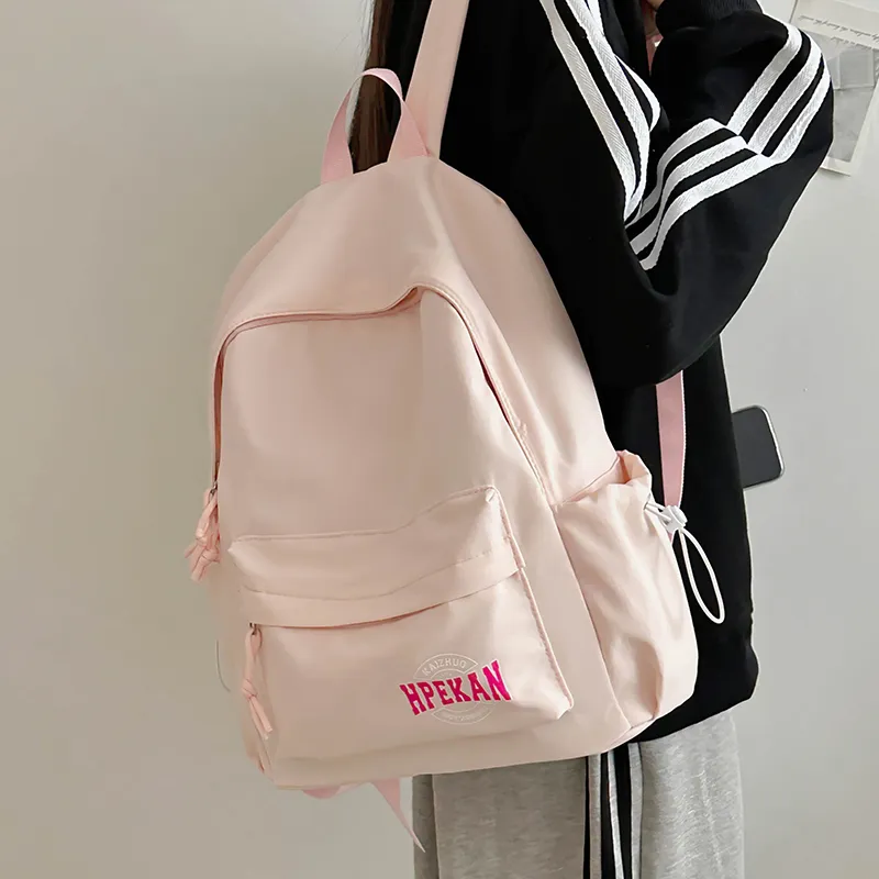 Alcohol Dragon Nylon Backpack Regular Women's Pink/Blue/Black/White/Red-11