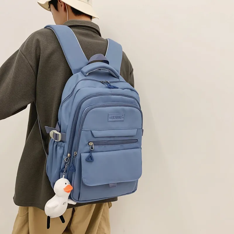 Alcohol Dragon Nylon Backpack Regular Unisex Multicolor-16
