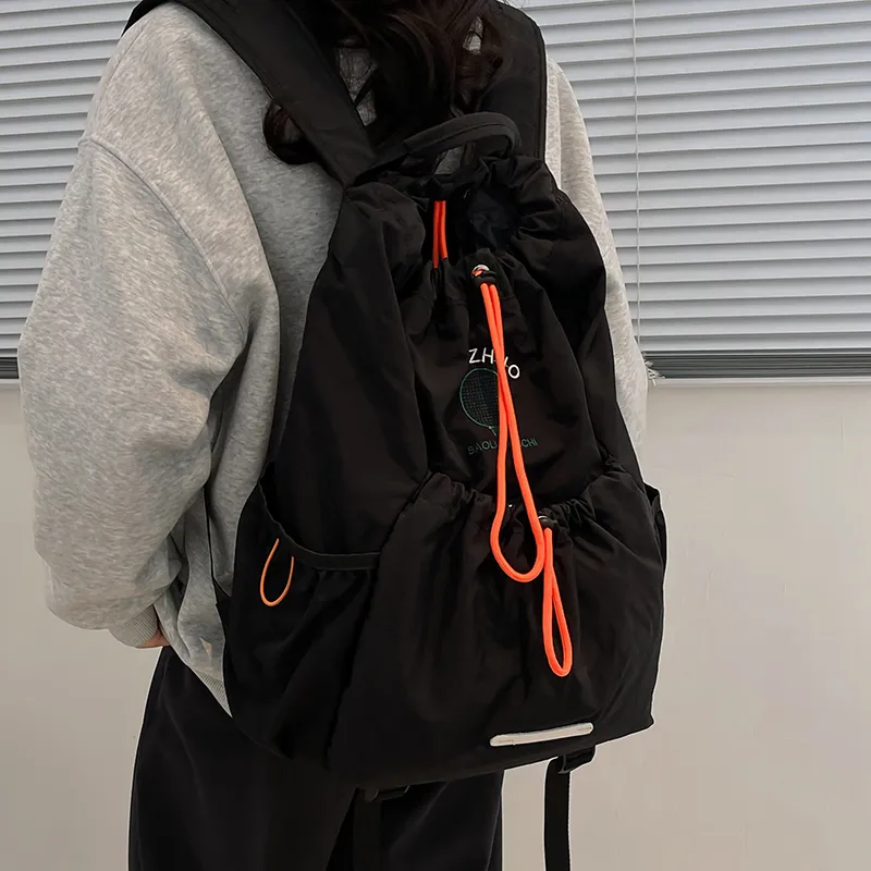 Alcohol Dragon Nylon Backpack Regular Women's Black/Green-7