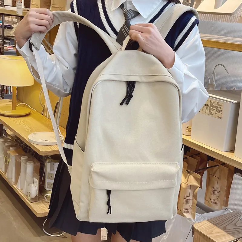 Alcohol Dragon Canvas Canvas Bag Backpack Regular Women's Black/Beige-5
