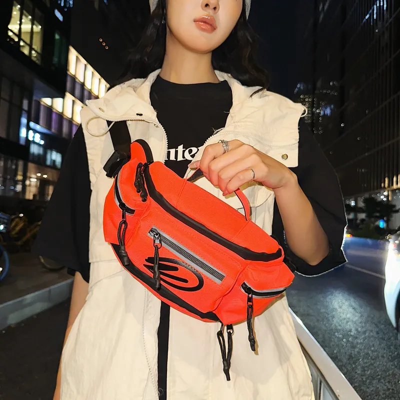Alcohol Dragon Oxford Sling Bag Regular Unisex Pure Black/Black Orange/Black White/Orange/Green-10