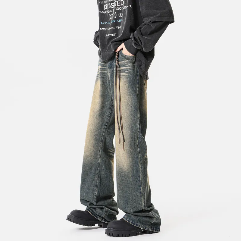 GENT LORE Jeans Unisex Yellow Mud-4