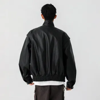 GENT LORE Leather Jacket Unisex