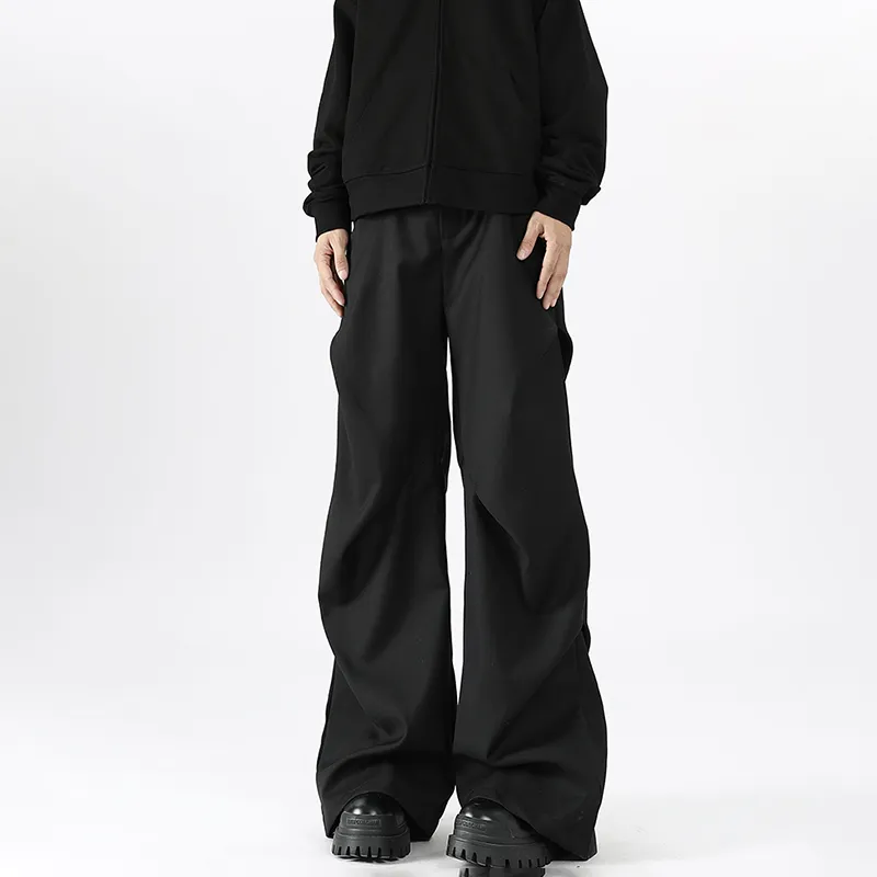 HOKLV Casual Pants Unisex Classic Black-11