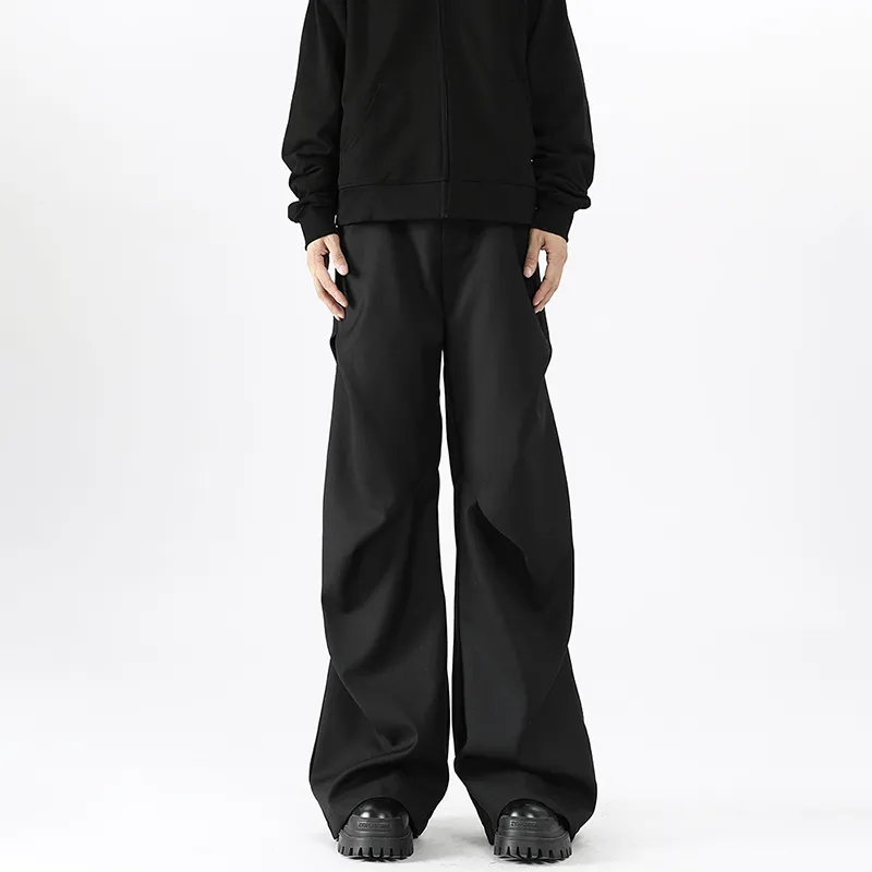 HOKLV Casual Pants Unisex Classic Black-10
