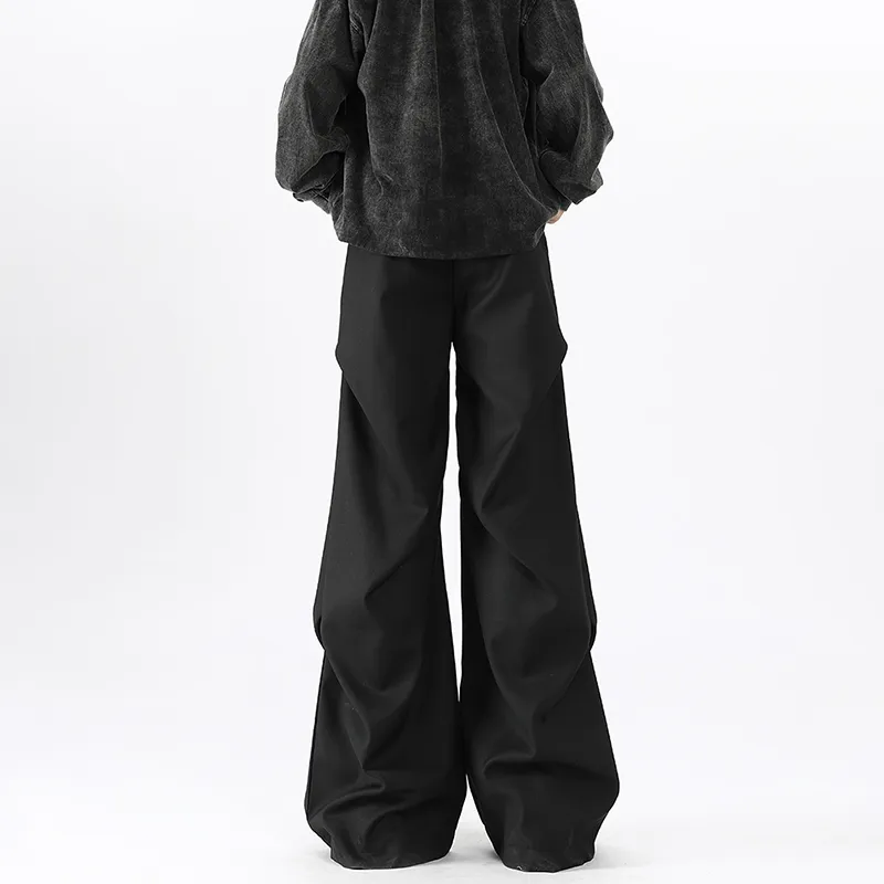 HOKLV Casual Pants Unisex Classic Black-9
