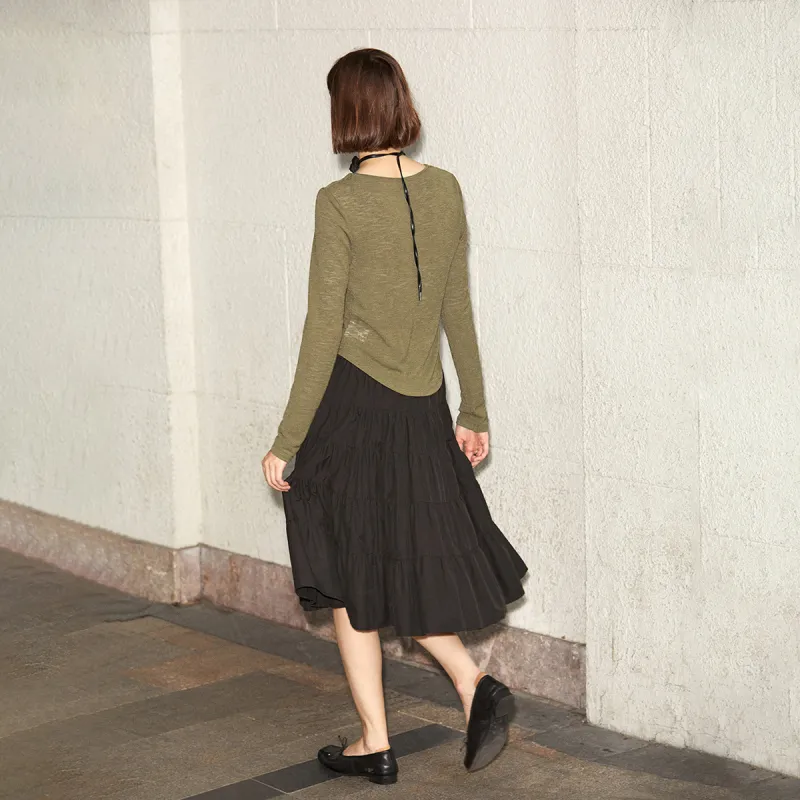 SOLWEIGE Casual Long Skirts Women's-2