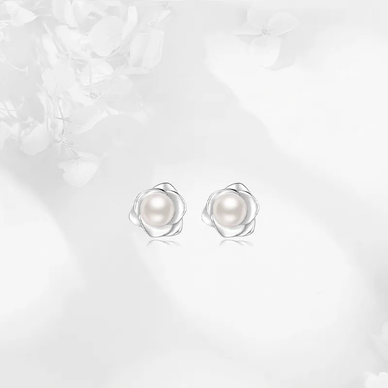 MISS TOOYA S999 Fine Silver Stud Earrings Women's-4