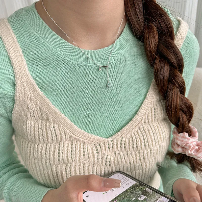 MISS TOOYA S925 Silver Necklaces Women's-4