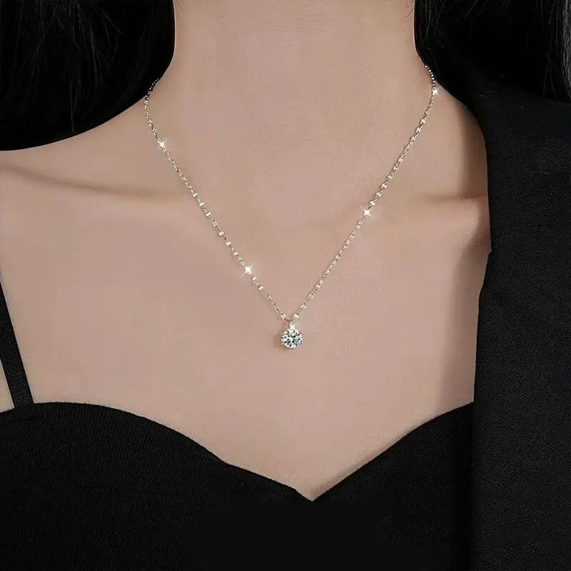 MISS TOOYA S925 Silver Necklaces Women's-3