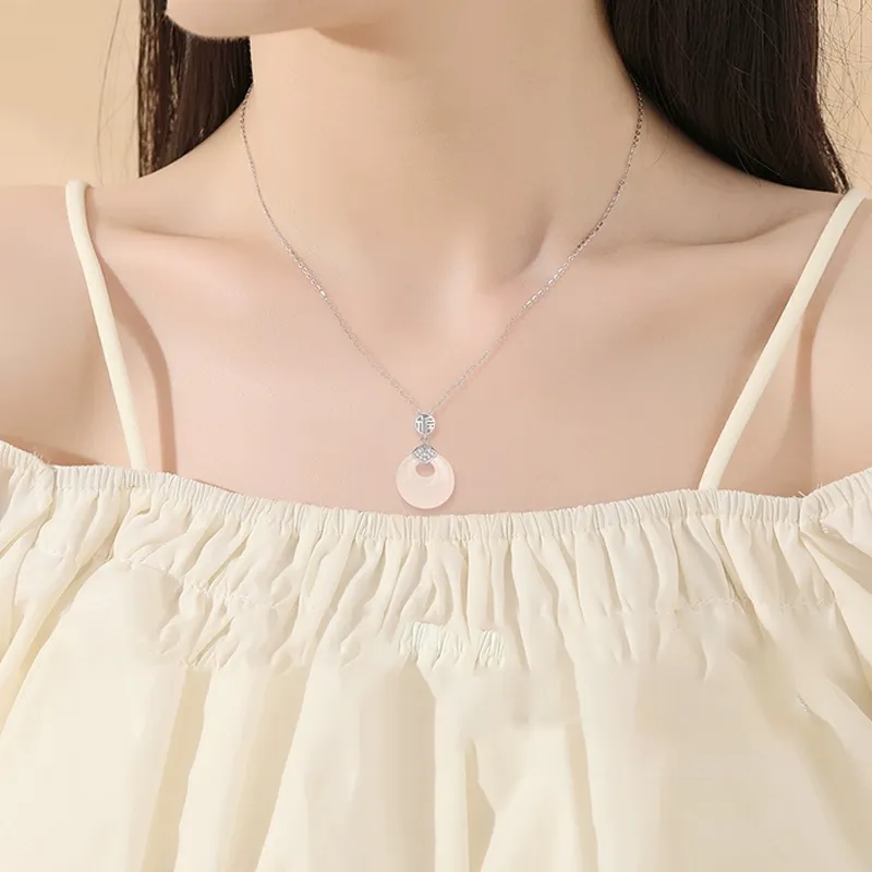 MISS TOOYA Chalcedony Jade Necklaces Women's-3