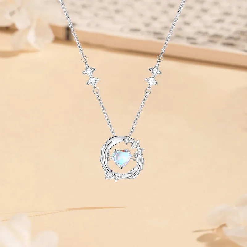 MISS TOOYA Glass Cat Eye Necklaces Women's-2