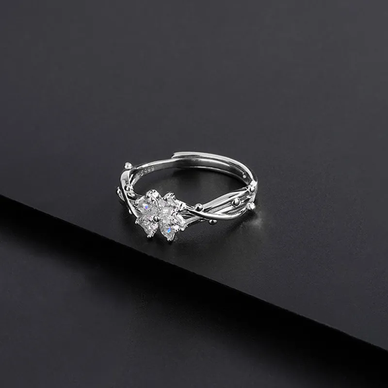 MISS TOOYA S999 Fine Silver Rings Women's-4