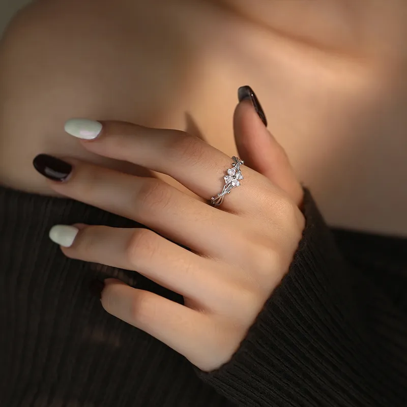 MISS TOOYA Sterling Silver Rings Unisex-1