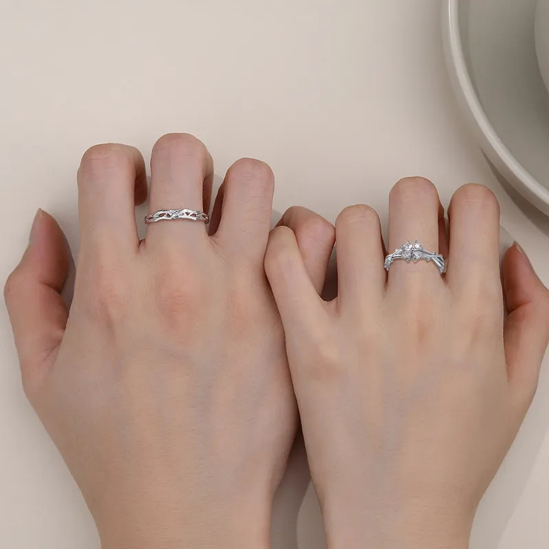 MISS TOOYA Sterling Silver Rings Unisex-4
