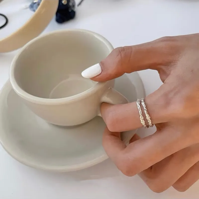 MISS TOOYA S925 Silver Rings Unisex-3