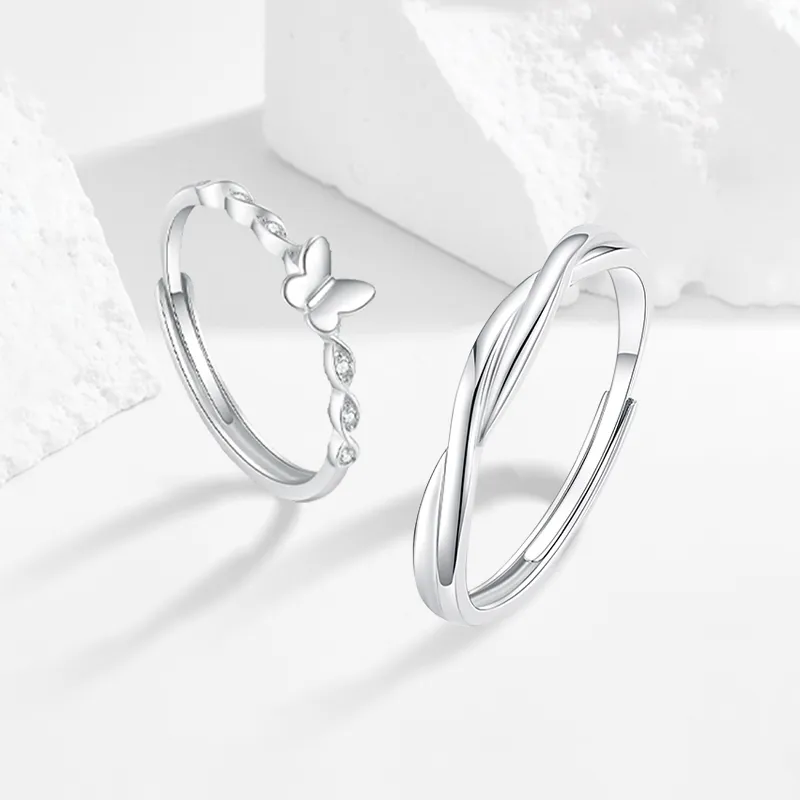MISS TOOYA S999 Fine Silver Rings Unisex-19