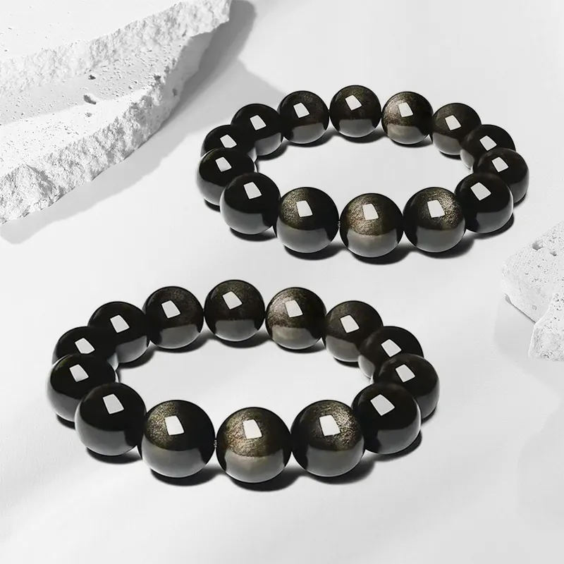 MISS TOOYA Obsidian Bracelets Unisex-14