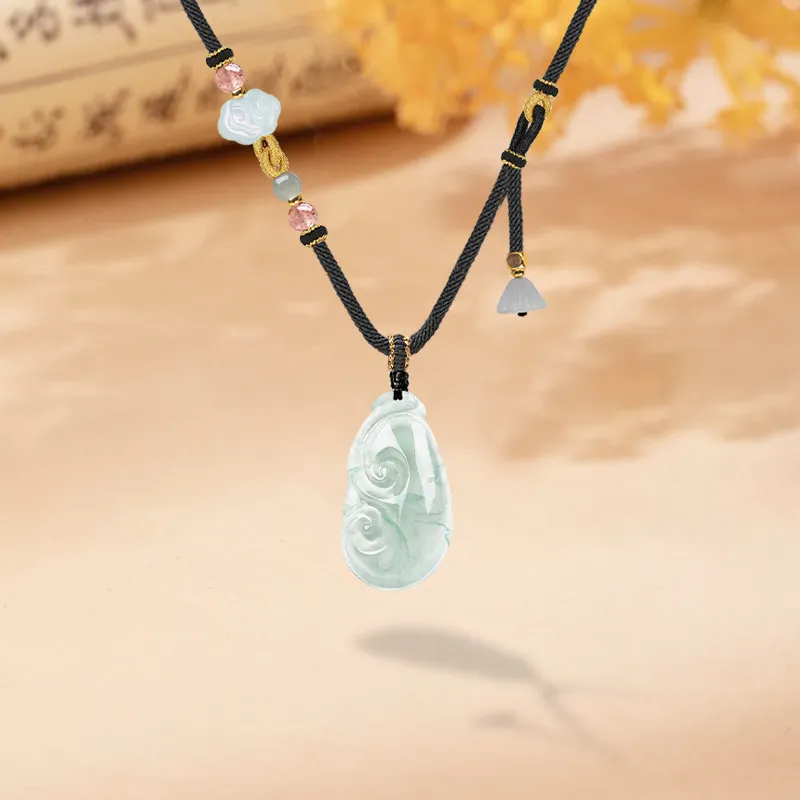 MISS TOOYA African Emerald Necklaces Unisex-3