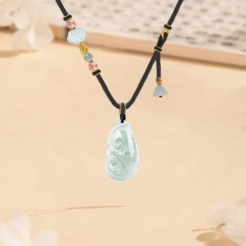 MISS TOOYA African Emerald Necklaces Unisex-4