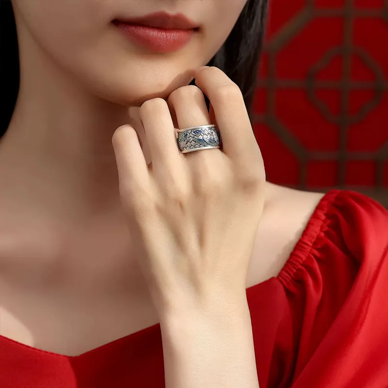 MISS TOOYA S999 Fine Silver Rings Unisex-4
