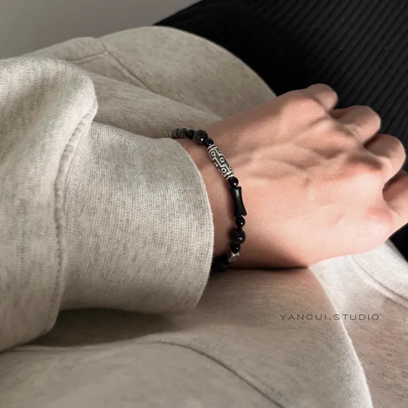 MISS TOOYA Obsidian Bracelets Unisex-4