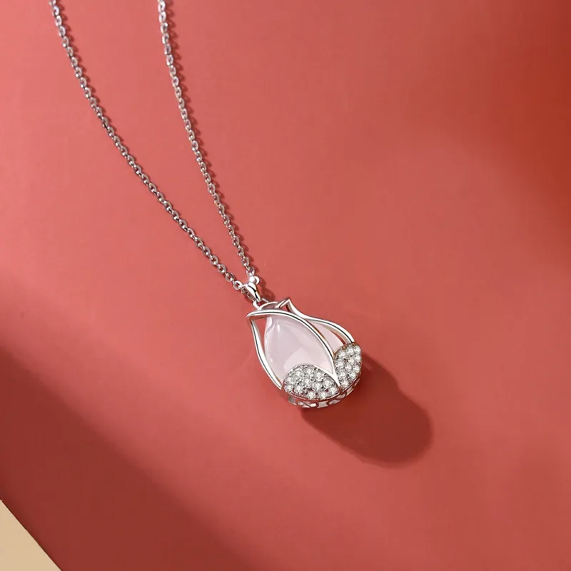 MISS TOOYA Chalcedony Necklaces Women's-4