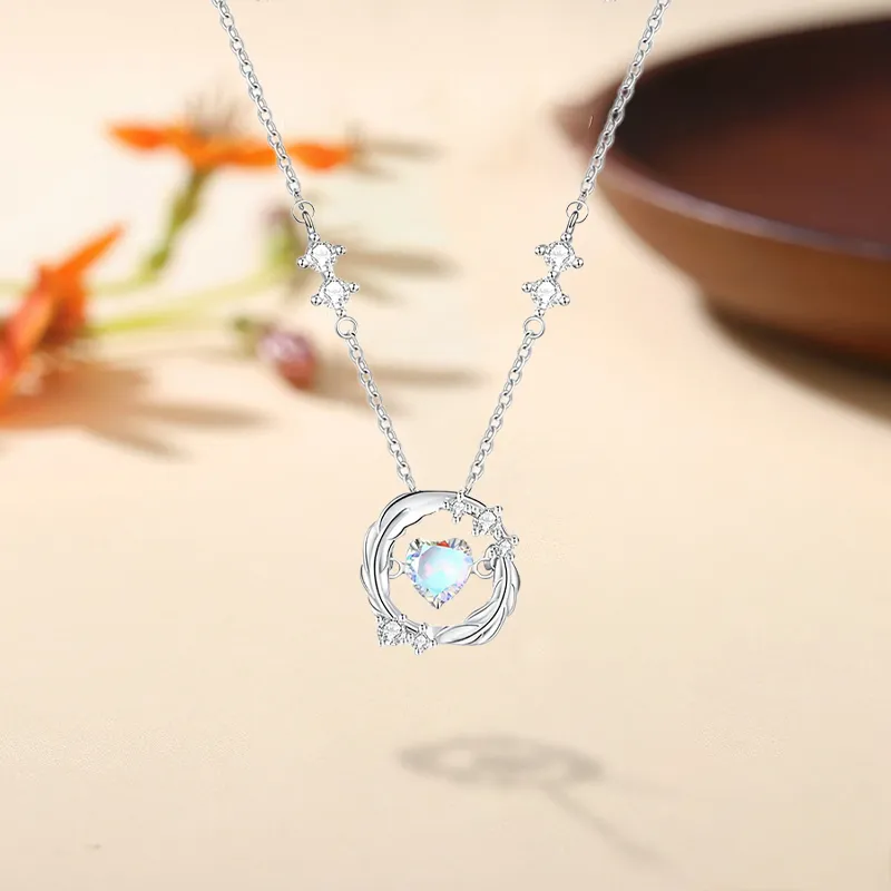 MISS TOOYA Glass Cat Eye Necklaces Women's-1