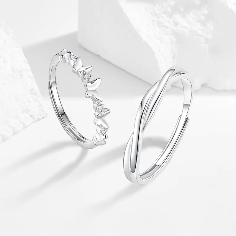 MISS TOOYA S999 Fine Silver Rings Unisex-21