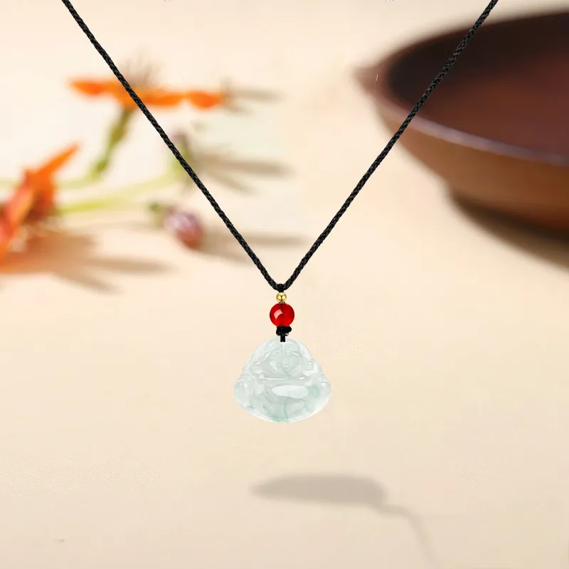 MISS TOOYA African Emerald Jade Necklaces Women's-3