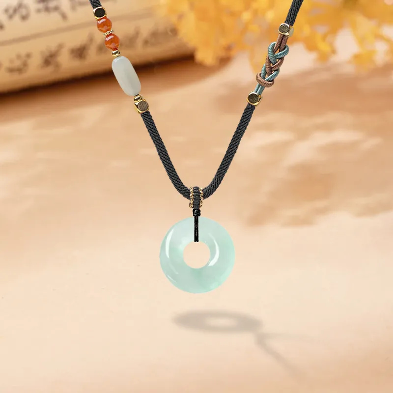 MISS TOOYA African Emerald Necklaces Unisex-3