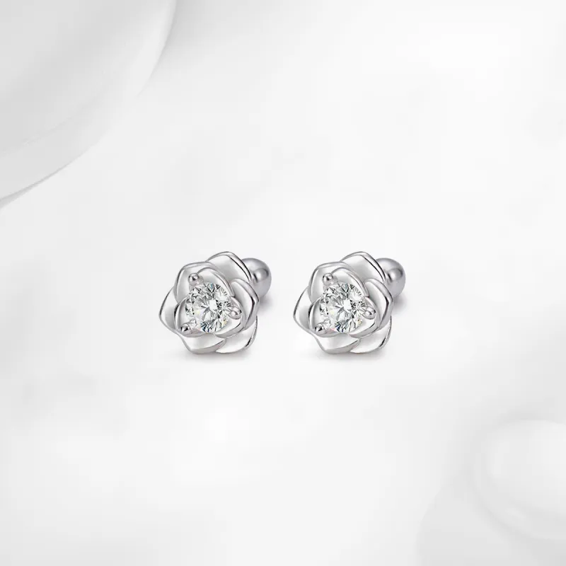 MISS TOOYA S999 Fine Silver Stud Earrings Women's-5