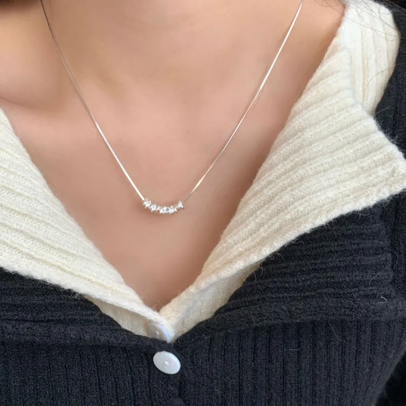 MISS TOOYA S925 Silver Necklaces Women's-4