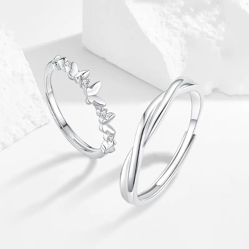 MISS TOOYA S999 Fine Silver Rings Unisex-4