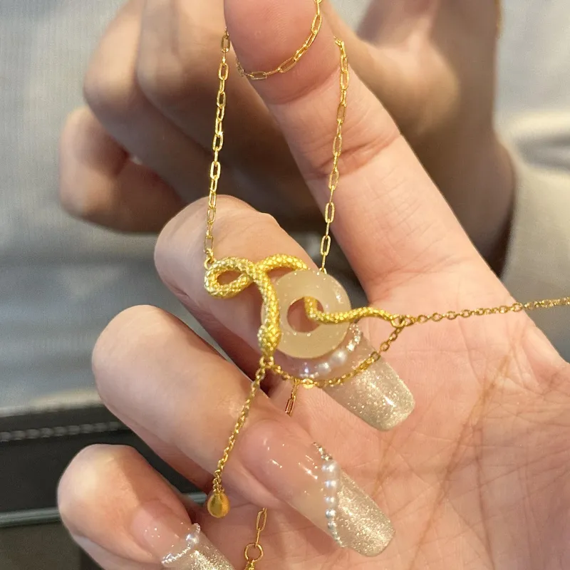 MISS TOOYA Chalcedony Necklaces Unisex-5