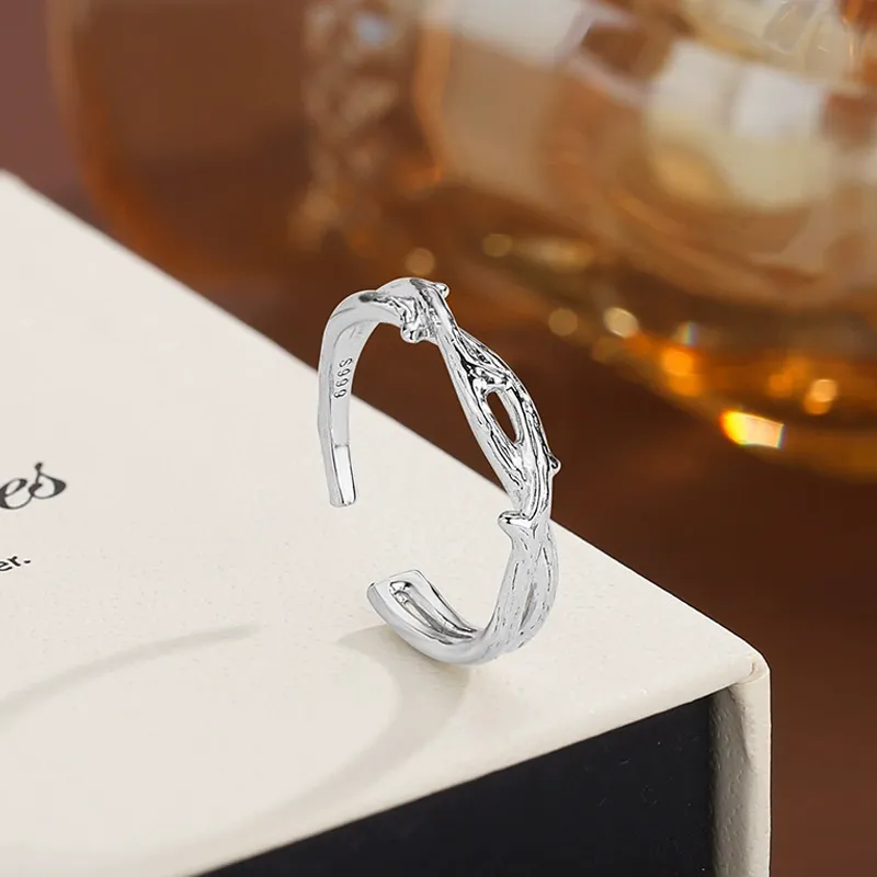 MISS TOOYA S999 Fine Silver Rings Unisex-4