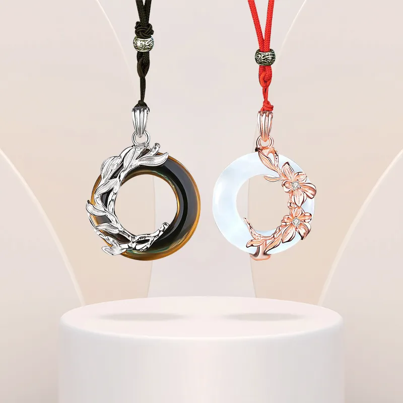 MISS TOOYA Obsidian Necklace Ornament Unisex-2