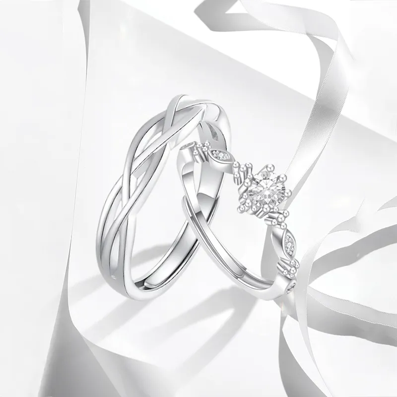 MISS TOOYA S999 Fine Silver Rings Unisex-5
